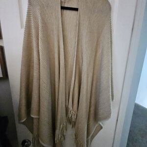 Vince Beige Women's Poncho